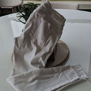 White Joe's raw hem skinny jeans